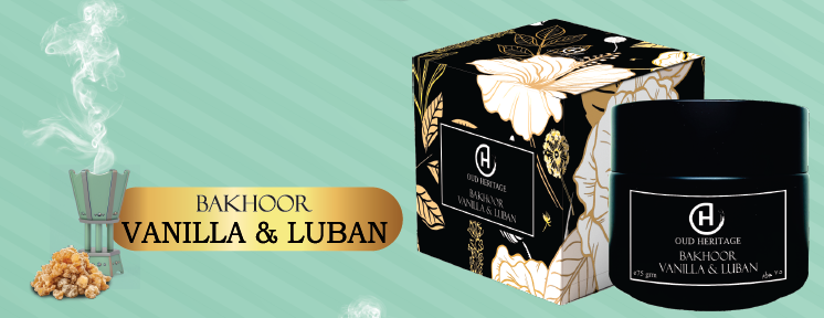 OUD HERITAGE BAKHOOR VANILLA & LUBAN 75 GM